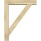 Ekena Millwork Traditional Block Rough Sawn Bracket w/ Offset Brace, Douglas Fir, 6"W x 30"D x 38"H BKT0604X30X38TRA05RDF - alternate 3